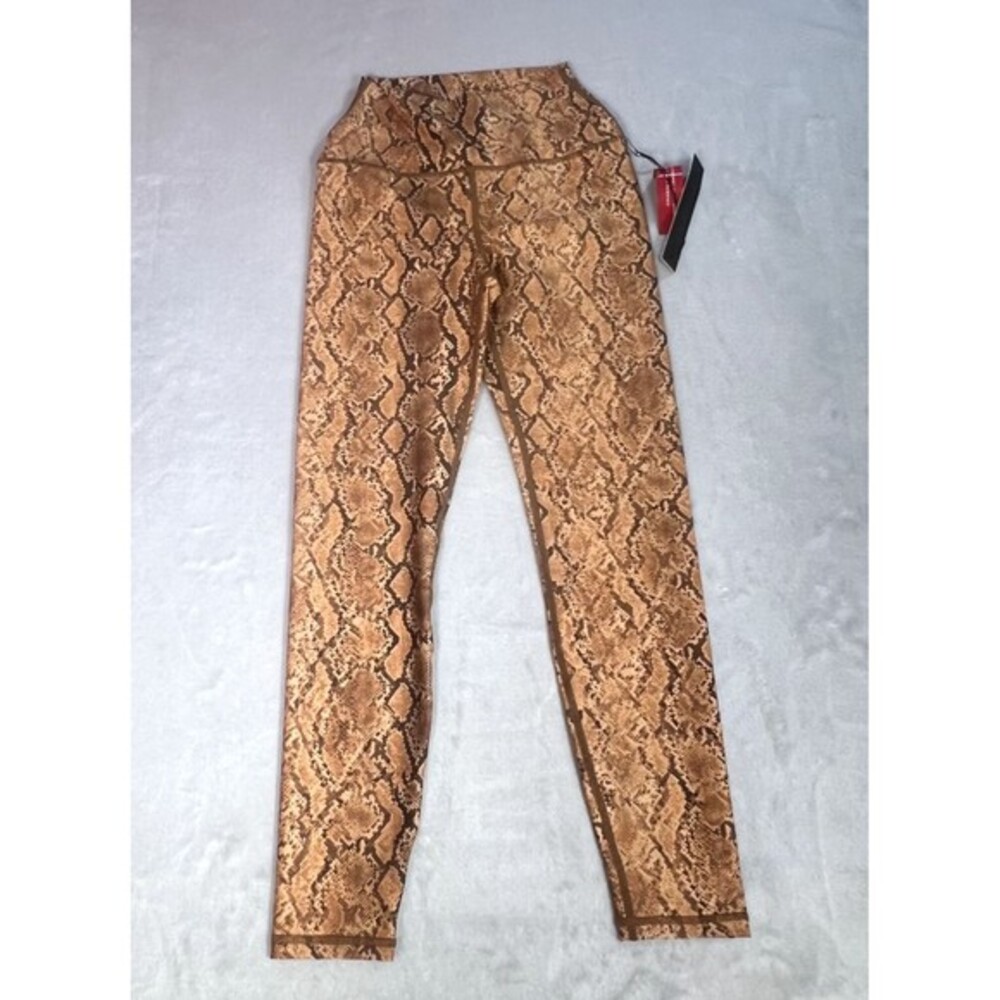 Carbon38‎ Leggings Womens XS Snake Print High Waisted 7/8 Length Active Gym Yoga